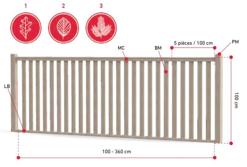 Image du produit Balustre / Fuseau Moulur&eacute;e (Garde-Corps / Escalier) BM3 SOGEM - Sapin - 920 x 25 x 62 mm
