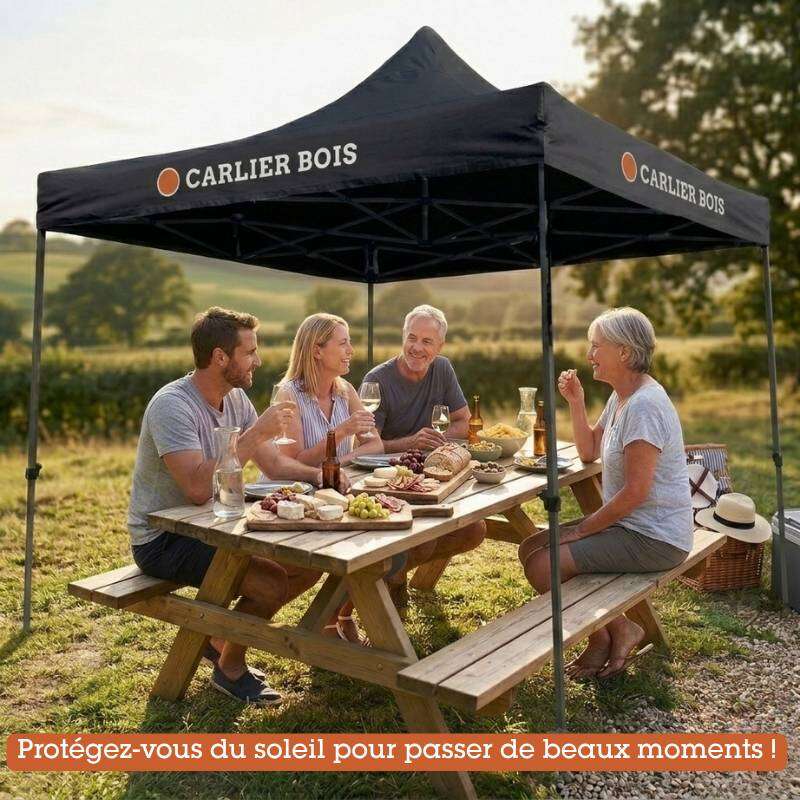 Image du produit IRONSIDE&reg;- Tente de Chantier Noire Carlier - 300 x 300 cm