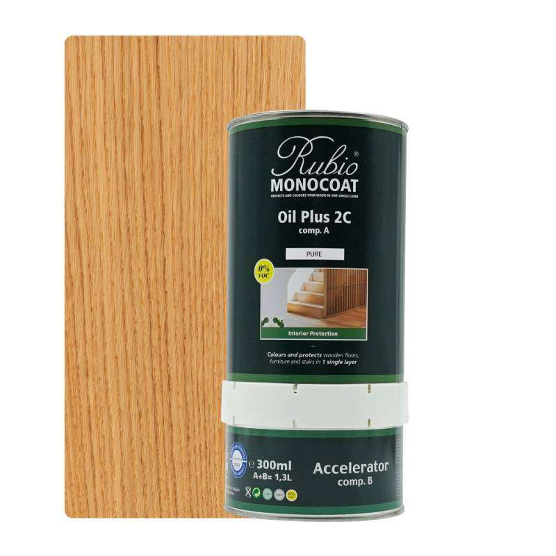 Image du produit Rubio&reg; Monocoat - Oil Plus 2C (A + B) - Huile Bois Int&eacute;rieur -  Monocouche - Pure