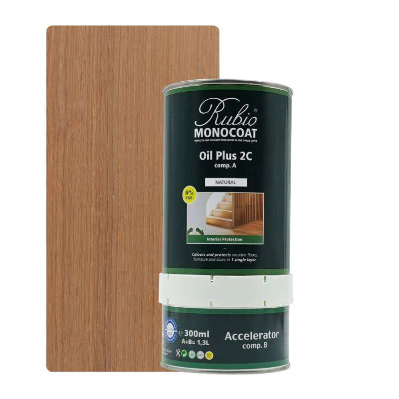 Image du produit Rubio&reg; Monocoat - Oil Plus 2C (A + B) - Huile Bois Int&eacute;rieur -  Monocouche - Natural
