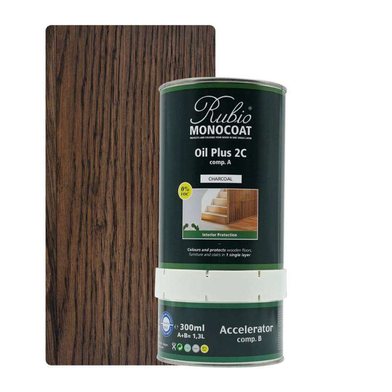 Image du produit Rubio&reg; Monocoat - Oil Plus 2C (A + B) - Huile Bois Int&eacute;rieur -  Monocouche - Charcoal