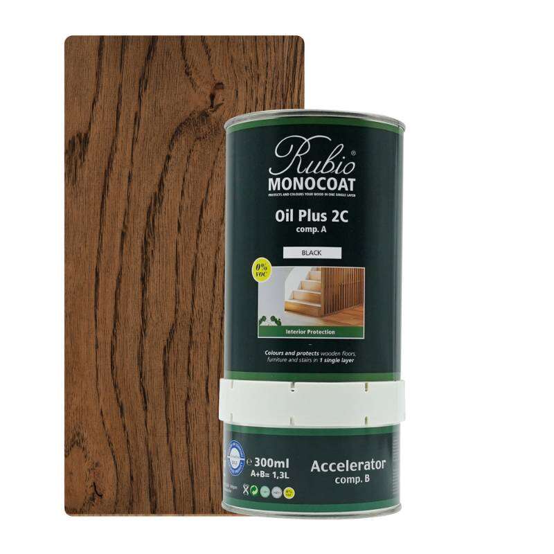 Image du produit Rubio&reg; Monocoat - Oil Plus 2C (A + B) - Huile Bois Int&eacute;rieur -  Monocouche - Black