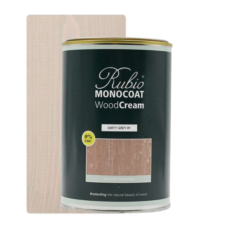 Image du produit Rubio&reg; Monocoat - WoodCream - Peinture Bois Vertical - Monocouche - Dirty Grey (1 L)