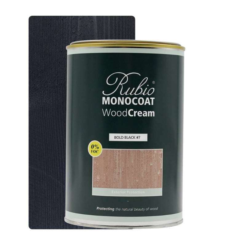 Image du produit Rubio&reg; Monocoat - WoodCream - Peinture Bois Vertical - Monocouche - Bold Black (1 L)