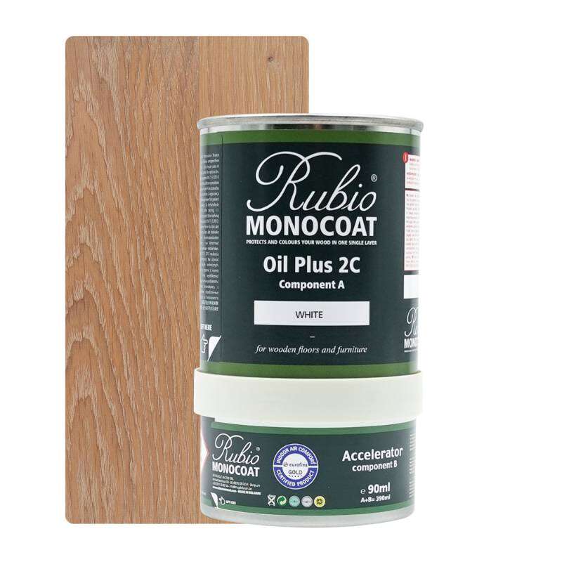 Image du produit Rubio&reg; Monocoat - Oil Plus 2C (A + B) - Huile Bois Int&eacute;rieur -  Monocouche - White