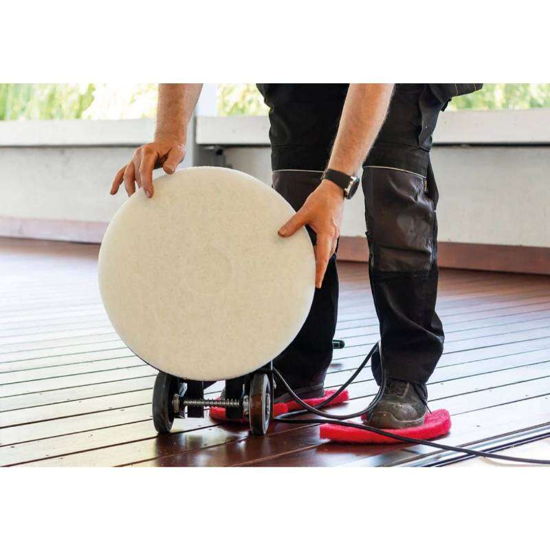Image du produit Rubio&reg; Monocoat - Pads - Blanc - pour essuyer l'exc&egrave;s d'huile - &Oslash; 15 ou 40 cm (&eacute;p. 10 mm)