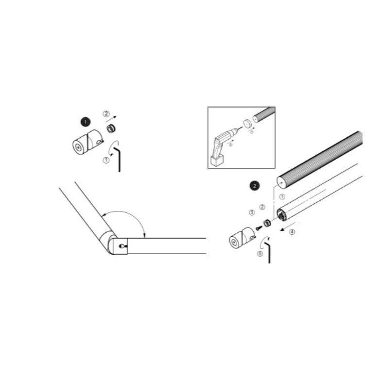 Image du produit Prova - Articulation pour main courante