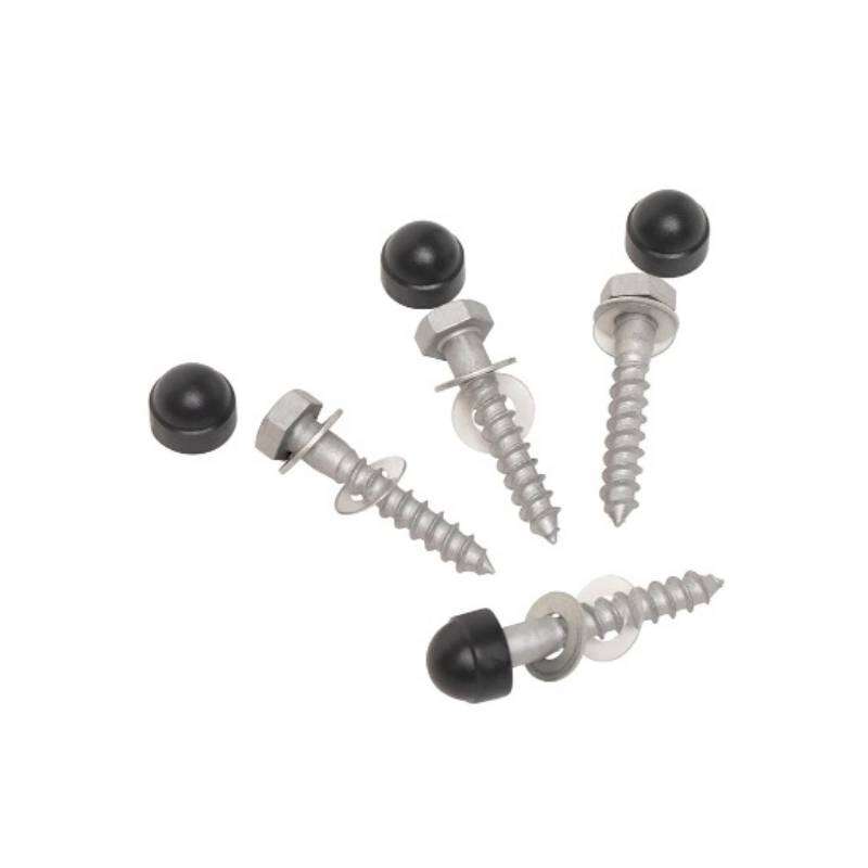 Image du produit Prova - Tirefond T&ecirc;te Hexagonale + Capuchon (4 pi&egrave;ces)