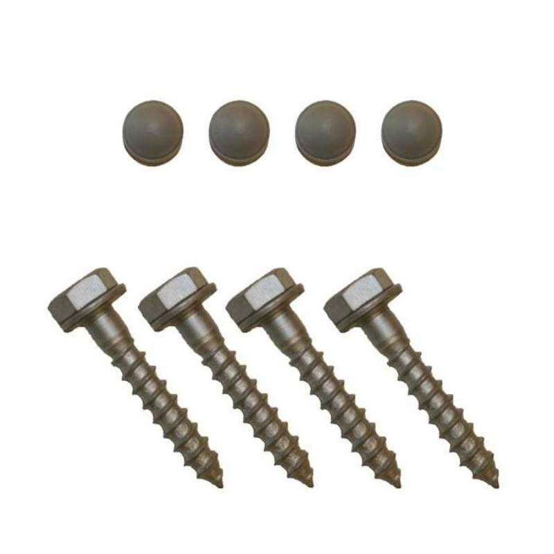Image du produit Prova - Tirefond T&ecirc;te Hexagonale + Capuchon (4 pi&egrave;ces)