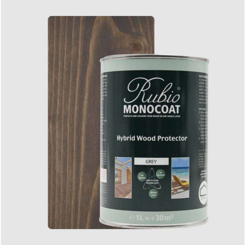 Image du produit Rubio&reg; Monocoat - Hybrid Wood Protector - Huile Bois Ext&eacute;rieur - Monocouche - Grey / Gris