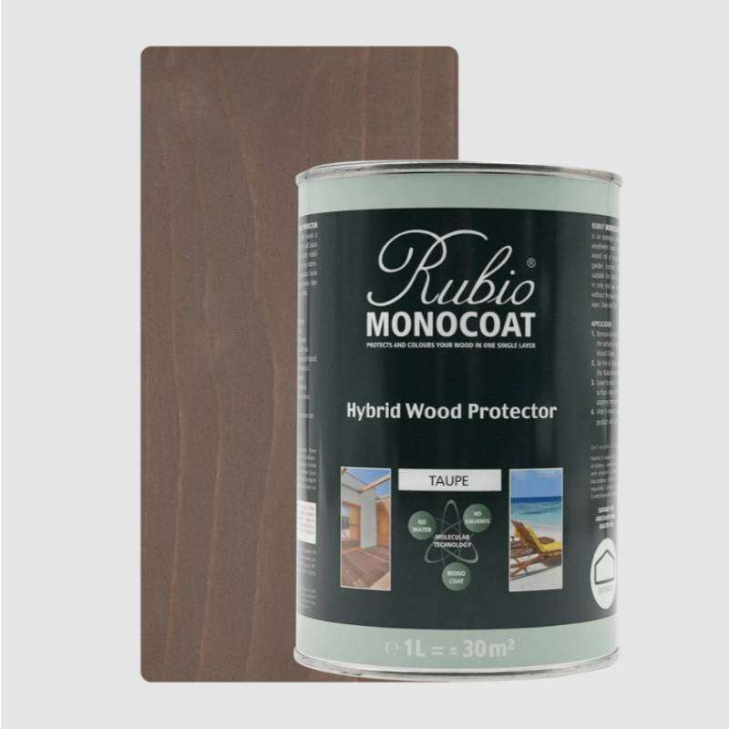 Image du produit Rubio&reg; Monocoat - Hybrid Wood Protector - Huile Bois Ext&eacute;rieur - Monocouche - Taupe