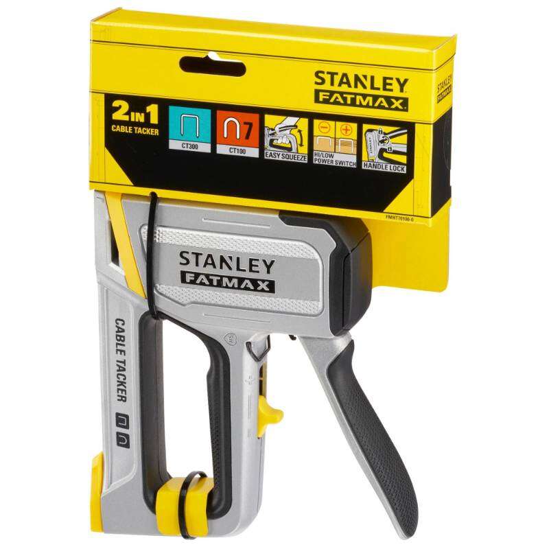 Image du produit STANLEY Fatmax - Agrafeuse C&acirc;bles 2 en 1 - Type 7 (10-14 mm) et CT300 (8-12 mm)