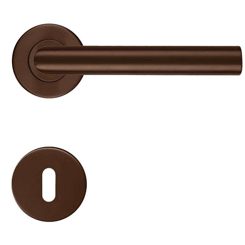 Image du produit HDD - B&eacute;quille - I Shape 19 mm - Fum&eacute; mat - Rosace + Entr&eacute;e - (par paire)