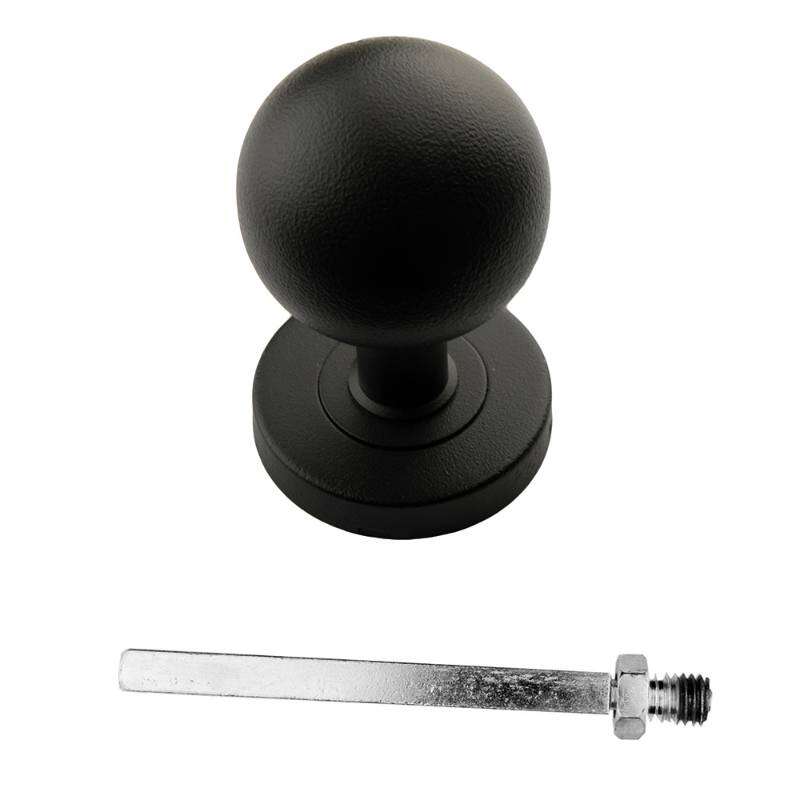 Image du produit HDD - Bouton - B50 sur rosace - Noir Structure UV