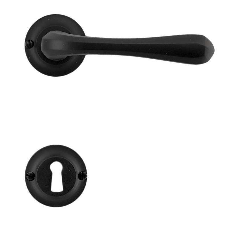 Image du produit HDD - B&eacute;quille - Gretana - Noir - Rosace + Entr&eacute;e - (par paire)