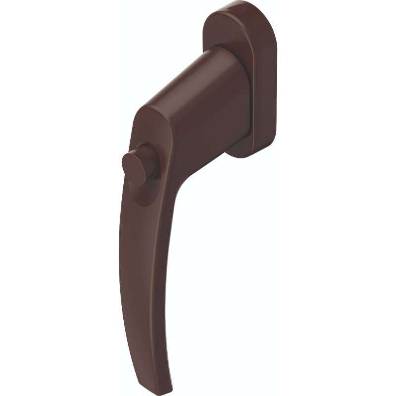 Image du produit ABUS - Poign&eacute;e de fen&ecirc;tre &agrave; bouton brune - FG50 B