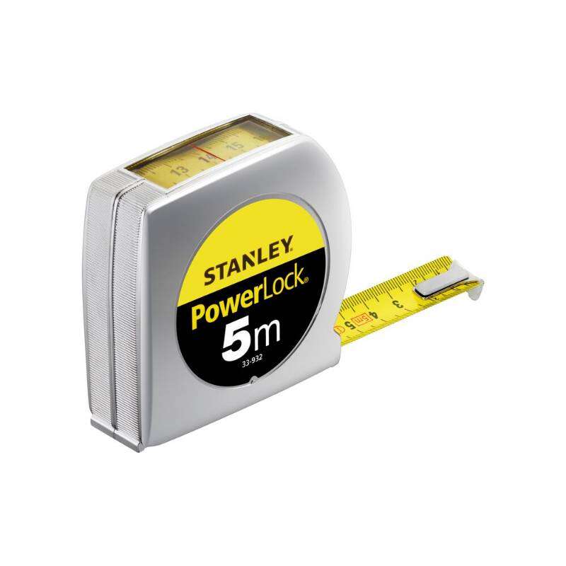 Image du produit STANLEY PowerLock - M&egrave;tre Ruban - Lecture Directe - 19 mm x 5 M&egrave;tres