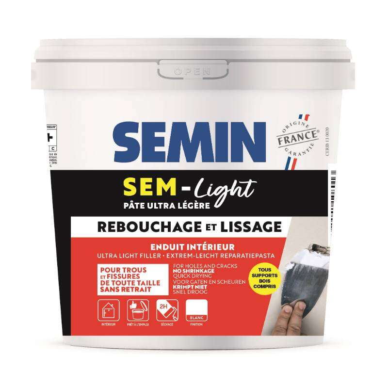 Image du produit SEMIN - SEM-Light - Rebouchage et Lissage