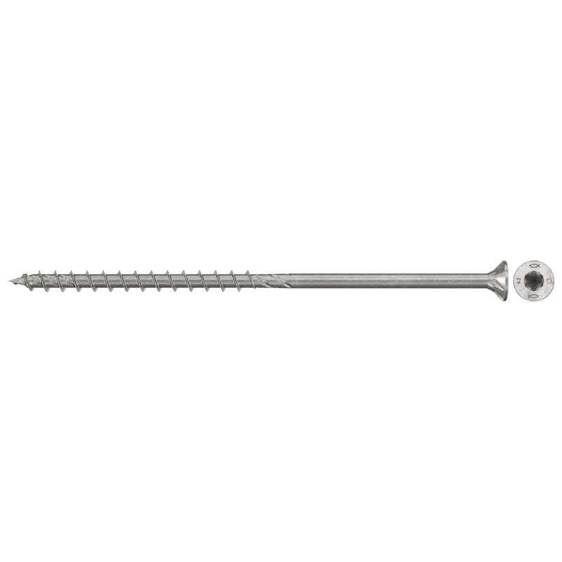 Image du produit FISCHER - Vis &agrave; bois PowerFast FPF II CTP - &Oslash; 6 mm - INOX A2 - T&ecirc;te frais&eacute;e TX, Filetage partiel