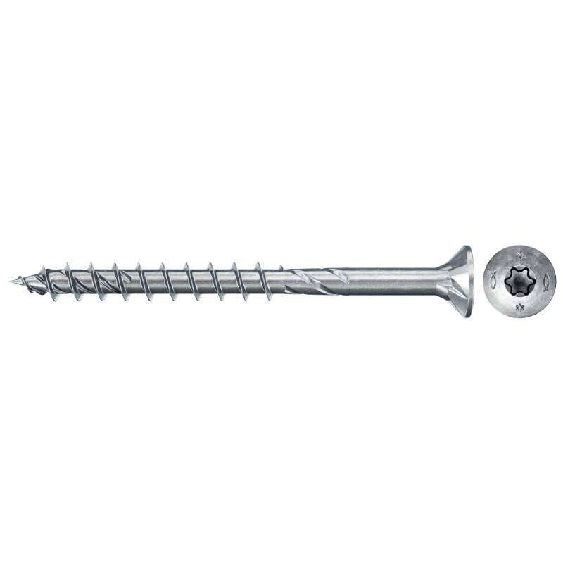 Image du produit FISCHER - Vis &agrave; bois PowerFast FPF II CTP - &Oslash; 5 mm - Zingu&eacute; - T&ecirc;te frais&eacute;e TX, Filetage partiel