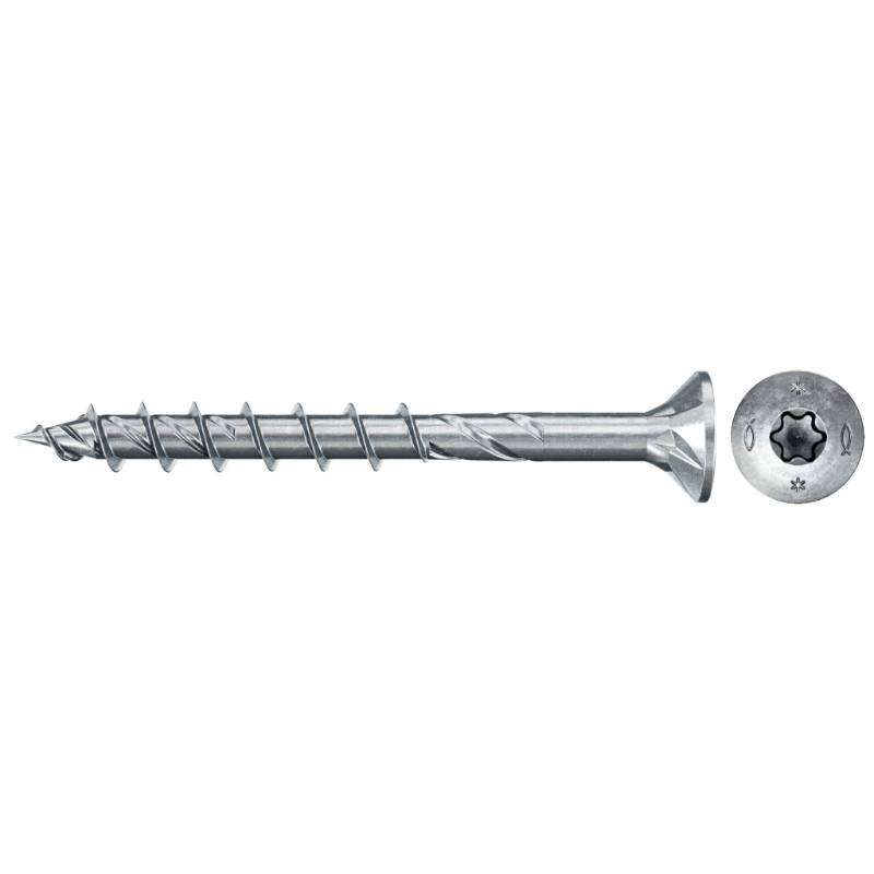 Image du produit FISCHER - Vis &agrave; bois PowerFast FPF II CTP - &Oslash; 6 mm - Zingu&eacute; - T&ecirc;te frais&eacute;e TX, Filetage partiel
