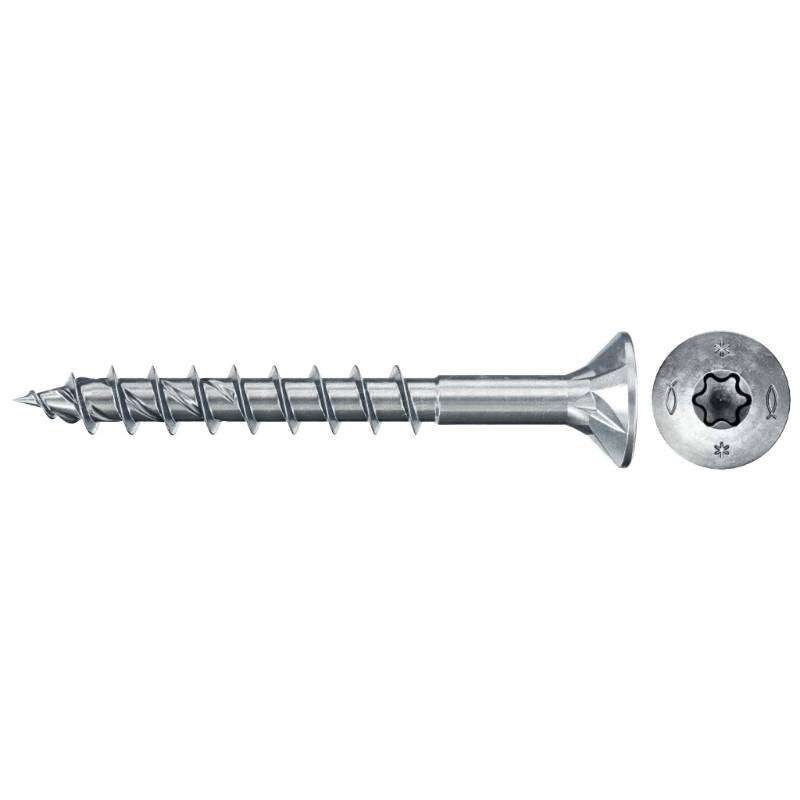 Image du produit FISCHER - Vis &agrave; bois PowerFast FPF II CTP - &Oslash; 4 mm - Zingu&eacute; - T&ecirc;te frais&eacute;e TX, Filetage partiel