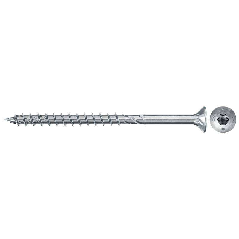 Image du produit FISCHER - Vis &agrave; bois PowerFast FPF II CTP - &Oslash; 4 mm - Zingu&eacute; - T&ecirc;te frais&eacute;e TX, Filetage partiel