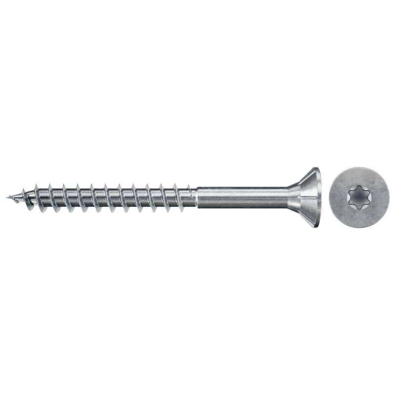 Image du produit FISCHER - Vis &agrave; panneau ClassicFast FCF II CTP - &Oslash; 4,5 mm - Zingu&eacute; - T&ecirc;te frais&eacute;e TX, Filetage partiel