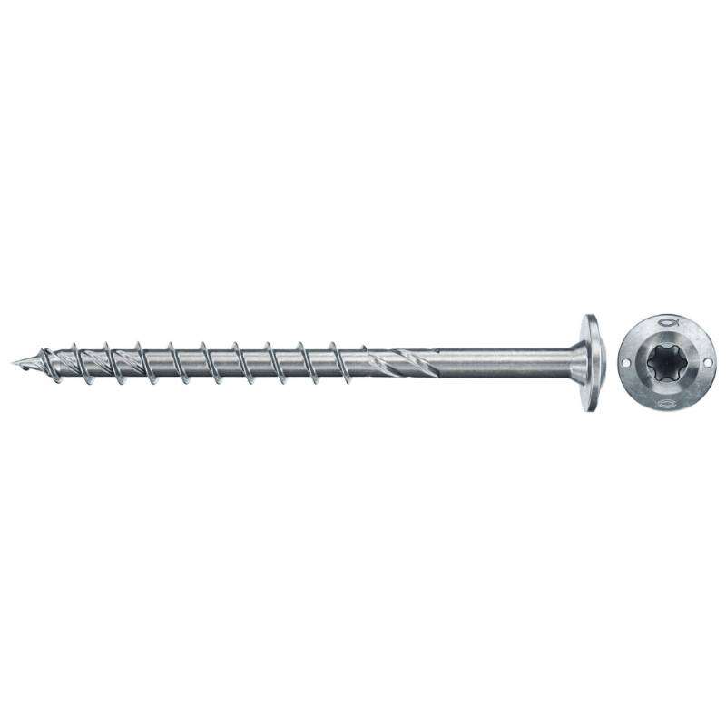 Image du produit FISCHER - Vis charpente PowerFast FPF II WTP - &Oslash; 6 mm - Zingu&eacute; - T&ecirc;te disque TX, Filetage partiel