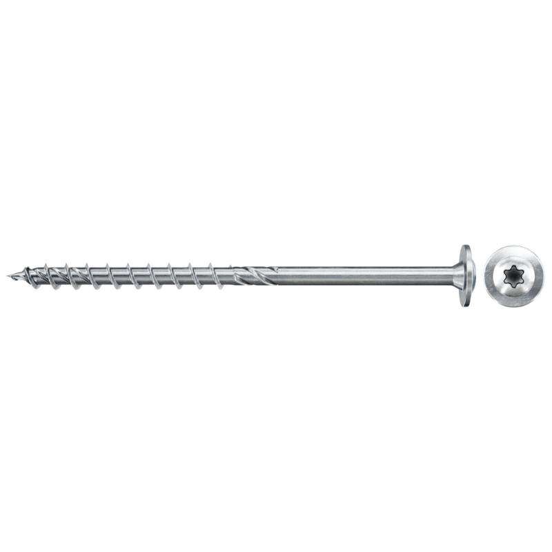 Image du produit FISCHER - Vis charpente PowerFast FPF II WTP - &Oslash; 6 mm - Zingu&eacute; - T&ecirc;te disque TX, Filetage partiel