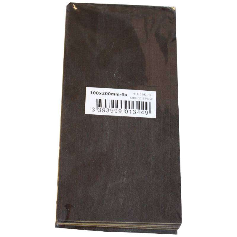 Image du produit Kit de Patins - Feutre - Brun - Rectangle - 100 x 200 mm - (5 pcs)