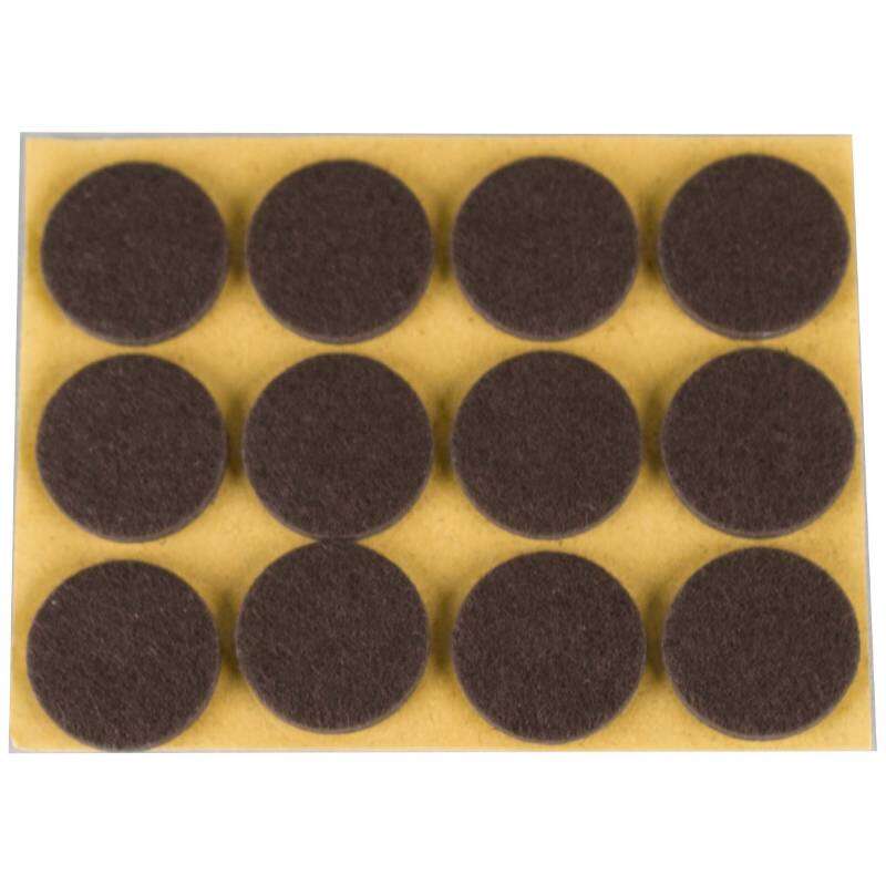 Image du produit Patin - Feutre - Adh&eacute;sif - Brun - &Oslash; 22 mm - (24 Pcs)