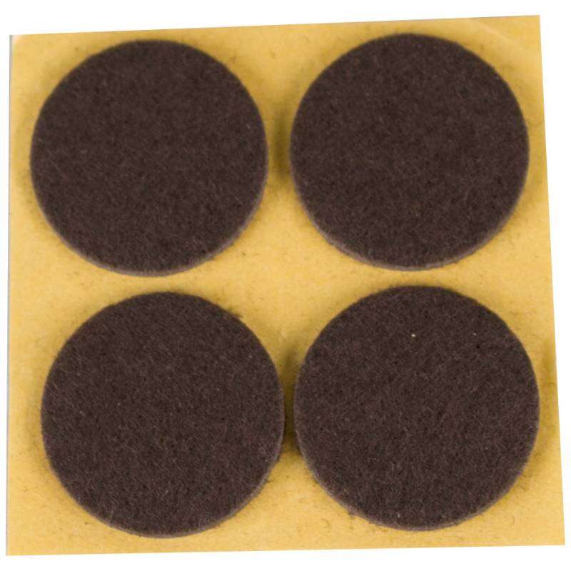 Image du produit Patin - Feutre - Adh&eacute;sif - Brun - &Oslash; 34 mm - (8 Pcs)