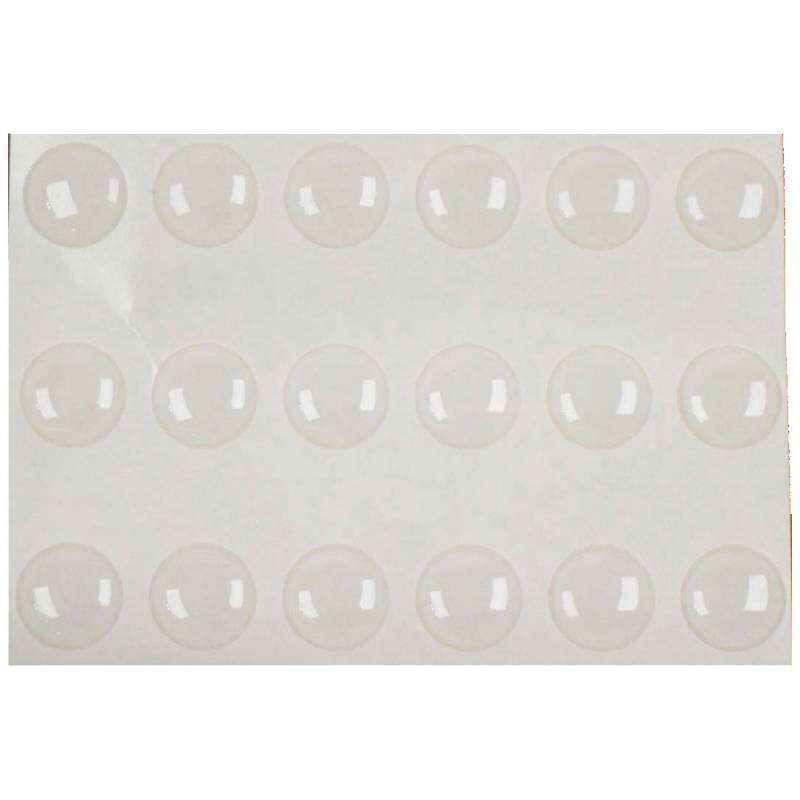 Image du produit Pastille antid&eacute;rapante - Plastique - Transparent - &Oslash; 8 mm - (28 Pcs)