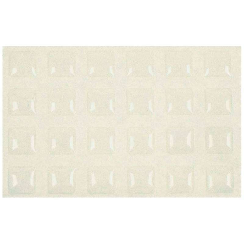 Image du produit Pastille antid&eacute;rapante - Plastique - Transparent - 9 x 9 mm - (24 Pcs)