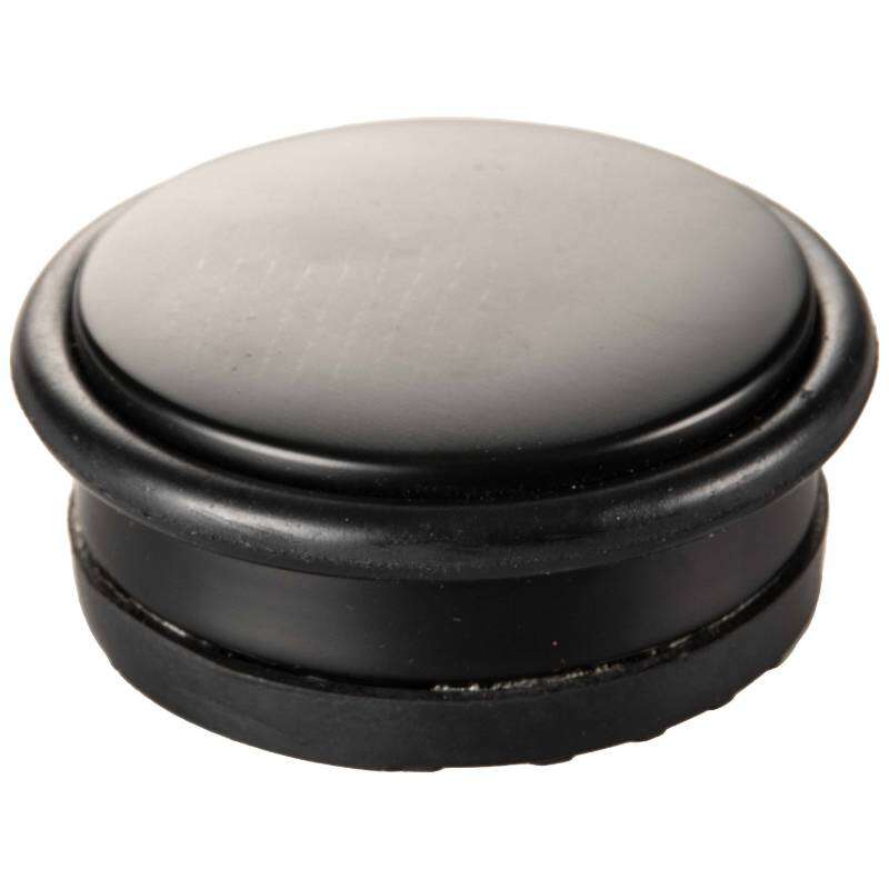 Image du produit Arr&ecirc;t de porte &agrave; poser - B&eacute;ton - Noir - &Oslash; 100 mm