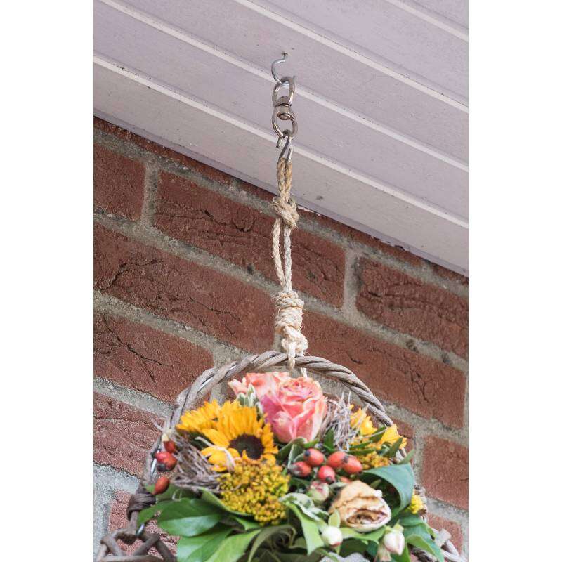 Image du produit Crochet en S (Crochet de Boucher) - Acier Galvanis&eacute; - 60 Kg - 3,8 x 35 mm (4 pcs)