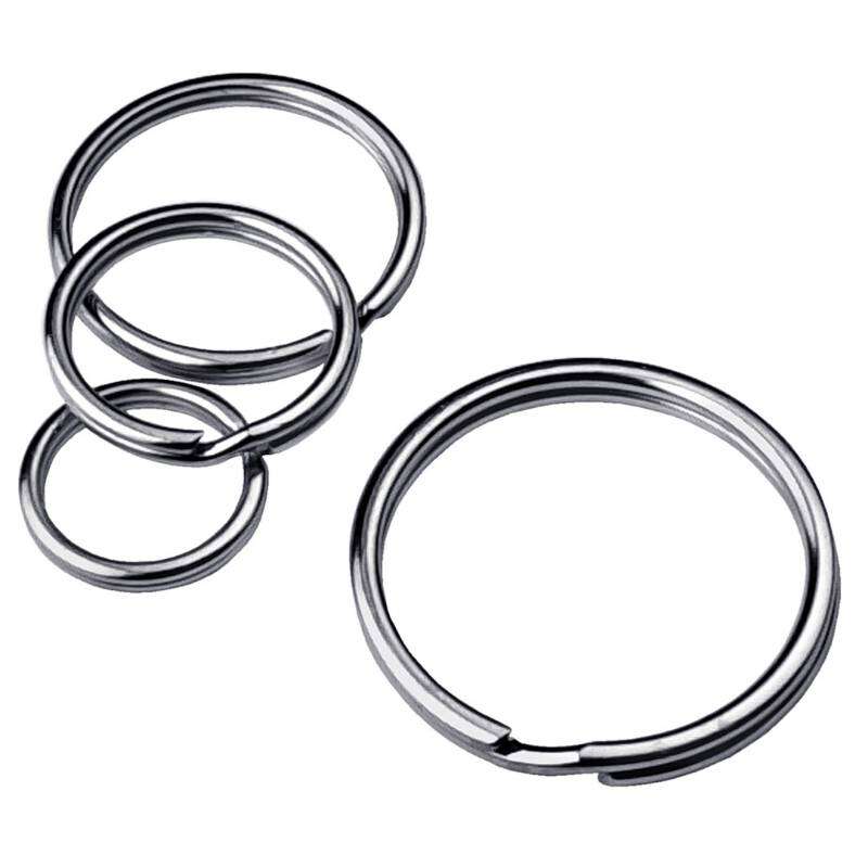 Image du produit Assortiments d'Anneaux de Cl&eacute;s Nickel&eacute; - 16 &agrave; 30 mm