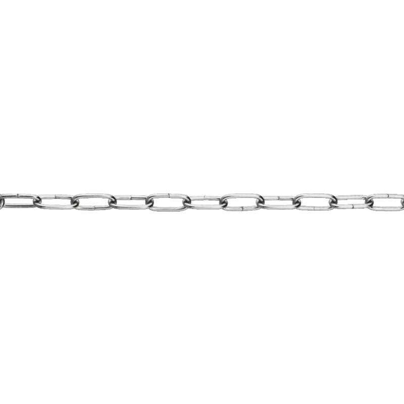 Image du produit Cha&icirc;ne Horloge Nickl&eacute;e - 2kg 1003 - 7 x 2,3 x 1,1 mm (vendu au m&egrave;tre)