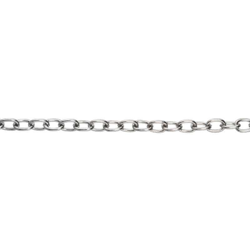Image du produit Cha&icirc;ne Forcat Nickl&eacute;e - 1,5 kg - 1020 - 5,5 x 3,2 x 1,0 mm (vendu au m&egrave;tre)