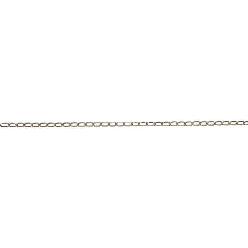 Image du produit Cha&icirc;ne Gourmette Laitonn&eacute;e - 8kg 1022 - 13 x 3 x 2,0 mm (vendu au m&egrave;tre)