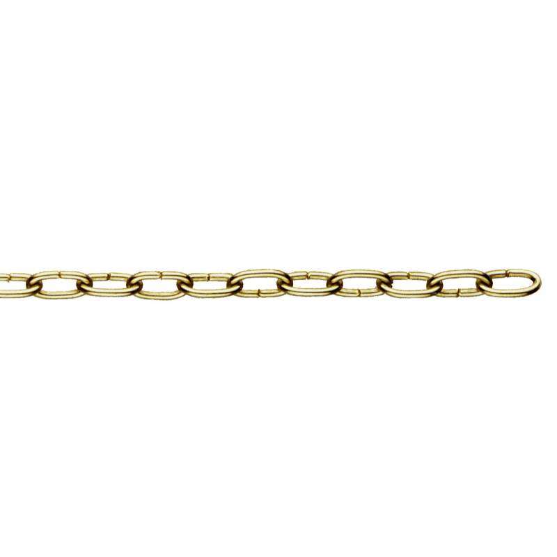 Image du produit Cha&icirc;ne Horloge Laitonn&eacute;e - 4kg 1077 - 8 x 2,8 x 1,6 mm (vendu au m&egrave;tre)