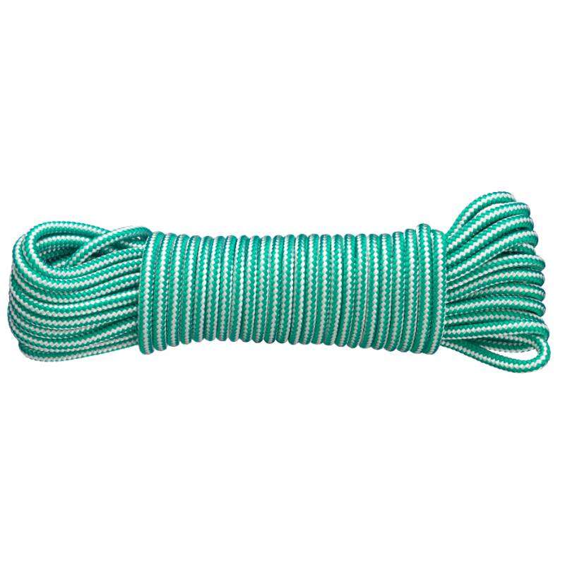Image du produit Corde Polypropyl&egrave;ne - Blanc/Vert - &Oslash; 4 mm - Bobine 20 m