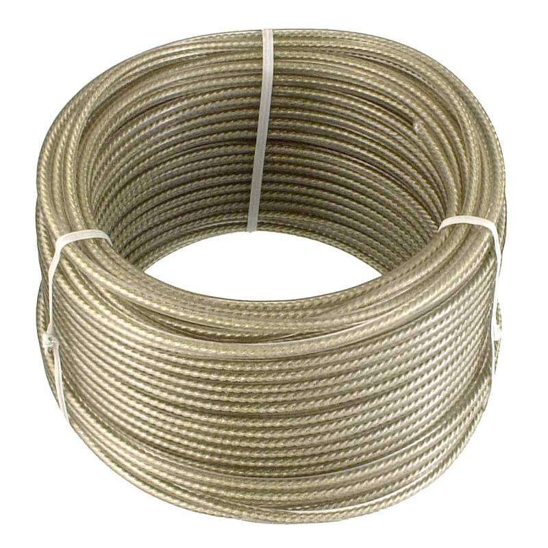 Image du produit Corde Acier Plastifi&eacute;e - &Oslash; 3,5 mm - 20 m - 36 Kg