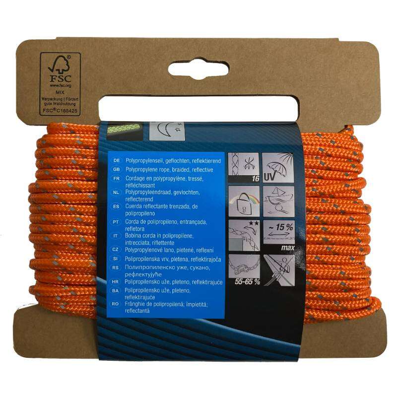 Image du produit Corde Polypropyl&egrave;ne - Fluo/Or - &Oslash; 4 mm - 20 m - 30Kg