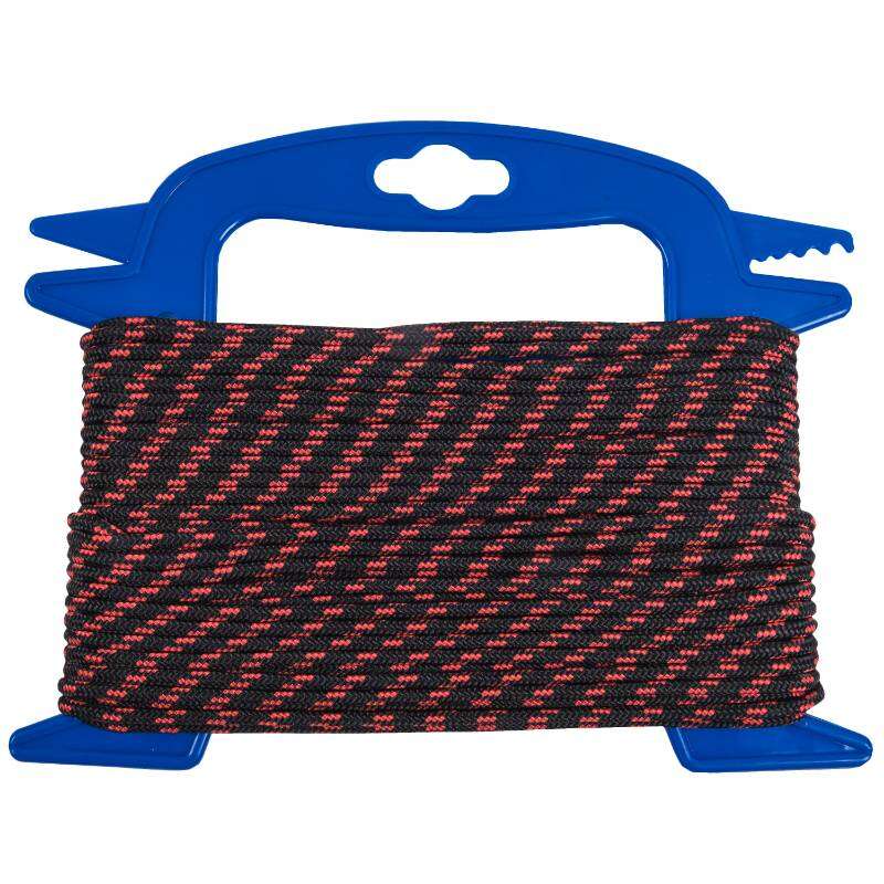 Image du produit Corde Polypropyl&egrave;ne - Noir/Rouge - &Oslash; 3 mm - 20 m - 25Kg