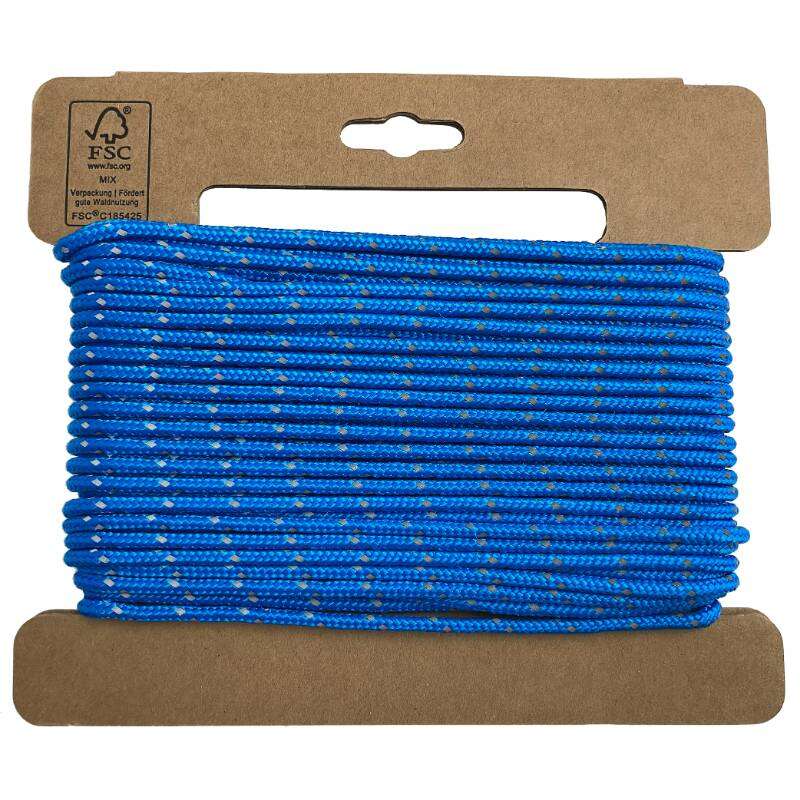 Image du produit Corde Polypropyl&egrave;ne - Fluo/Bleu - &Oslash; 4 mm - 20 m - 30Kg