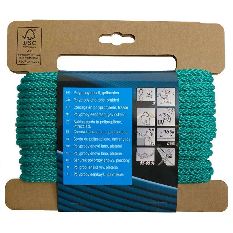 Image du produit Corde Polypropyl&egrave;ne - Noir - &Oslash; 4 mm - 20 m - 30Kg