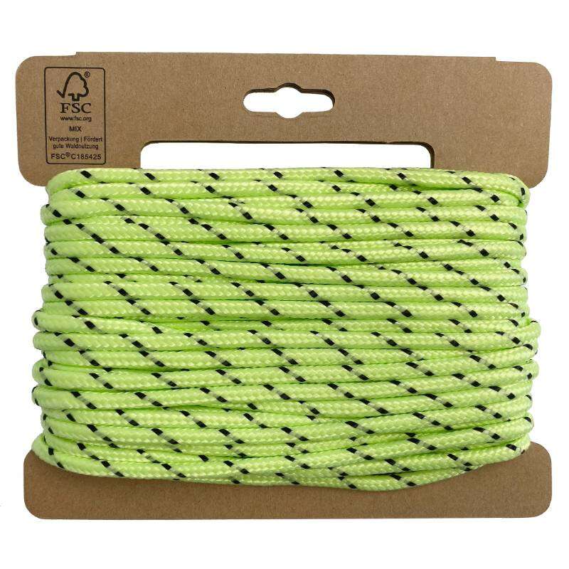 Image du produit Corde Polypropyl&egrave;ne - Vert Fluo - &Oslash; 4 mm - 20 m - 30Kg