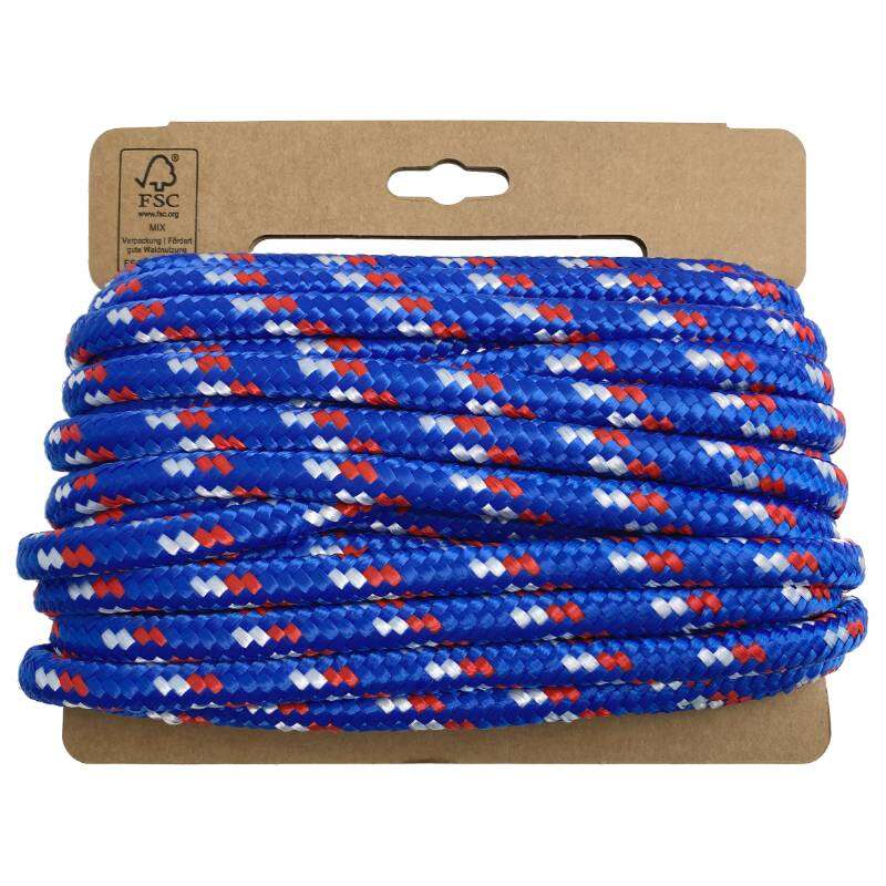 Image du produit Corde Polypropyl&egrave;ne - Bleu/Rouge/Blanc - &Oslash; 9,5 mm - 15 m - 30Kg